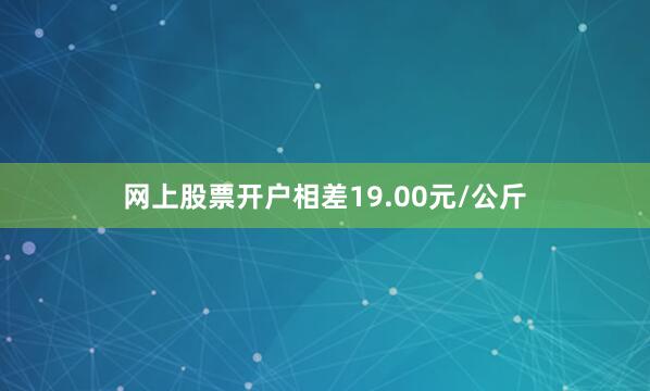 网上股票开户相差19.00元/公斤